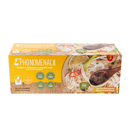 Pho’nomenal Bowl Instant Chicken Pho (Case of 6 Bowls)