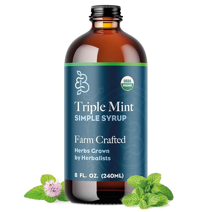 Triple Mint Simple Syrup - Organic