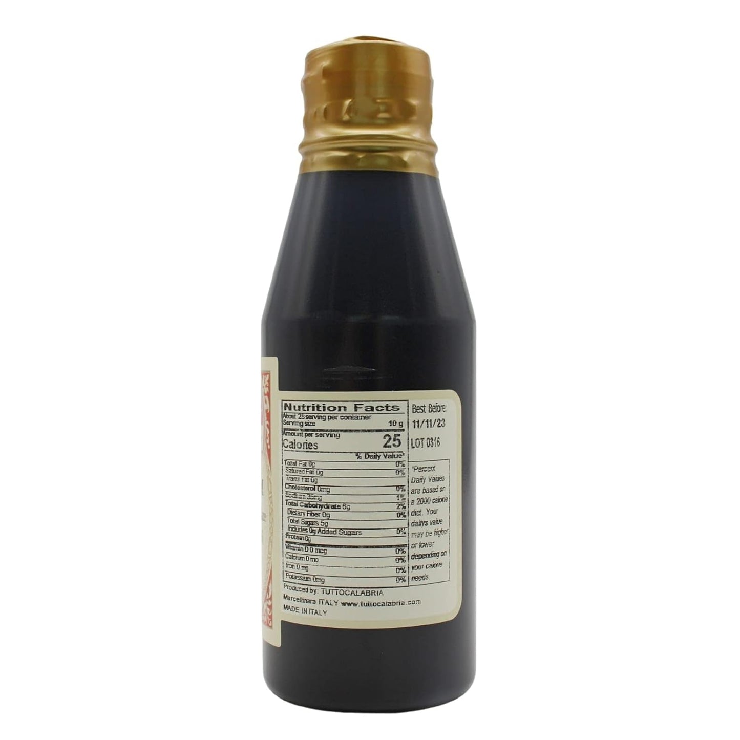 TuttoCalabria Spicy Balsamic Glaze made with Calabrian Peppers, 9.87 oz