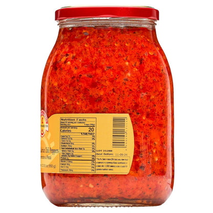 TuttoCalabria Crushed Hot Chili Peppers – 33.5 oz (950 g)