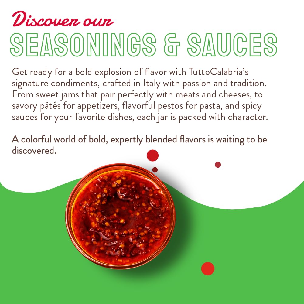 TuttoCalabria Chili Pepper Infused Extra Virgin Olive Oil – 6.76 oz (200 ml)