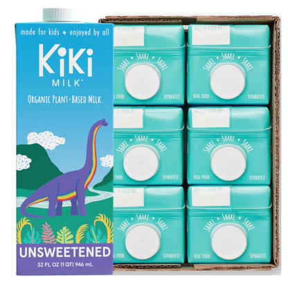 Unsweetened Kiki Milk • 32 fl oz • Pack of 6 by Kiki Milk