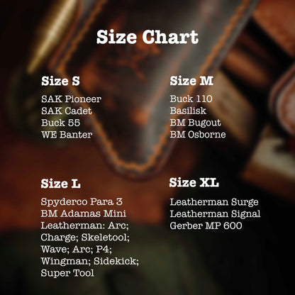 Knife Sheath - Sailor v3 | Leather EDC | Pocket Knife Holder