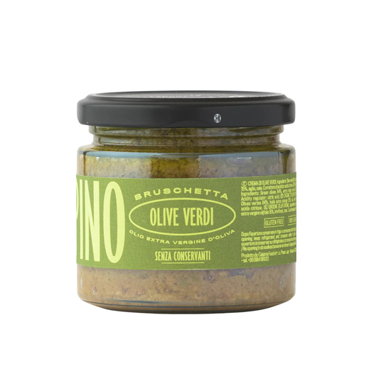 Famiglia Crispino Green Olive Bruschetta Spread — Tapenade Style Italian