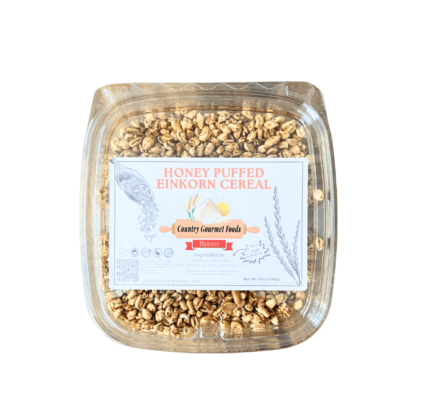 Puffed Einkorn Cereals