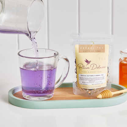 Plum Deluxe Tea Magical Butterfly Herbal Tea (Butterfly Pea Flower / Berries)