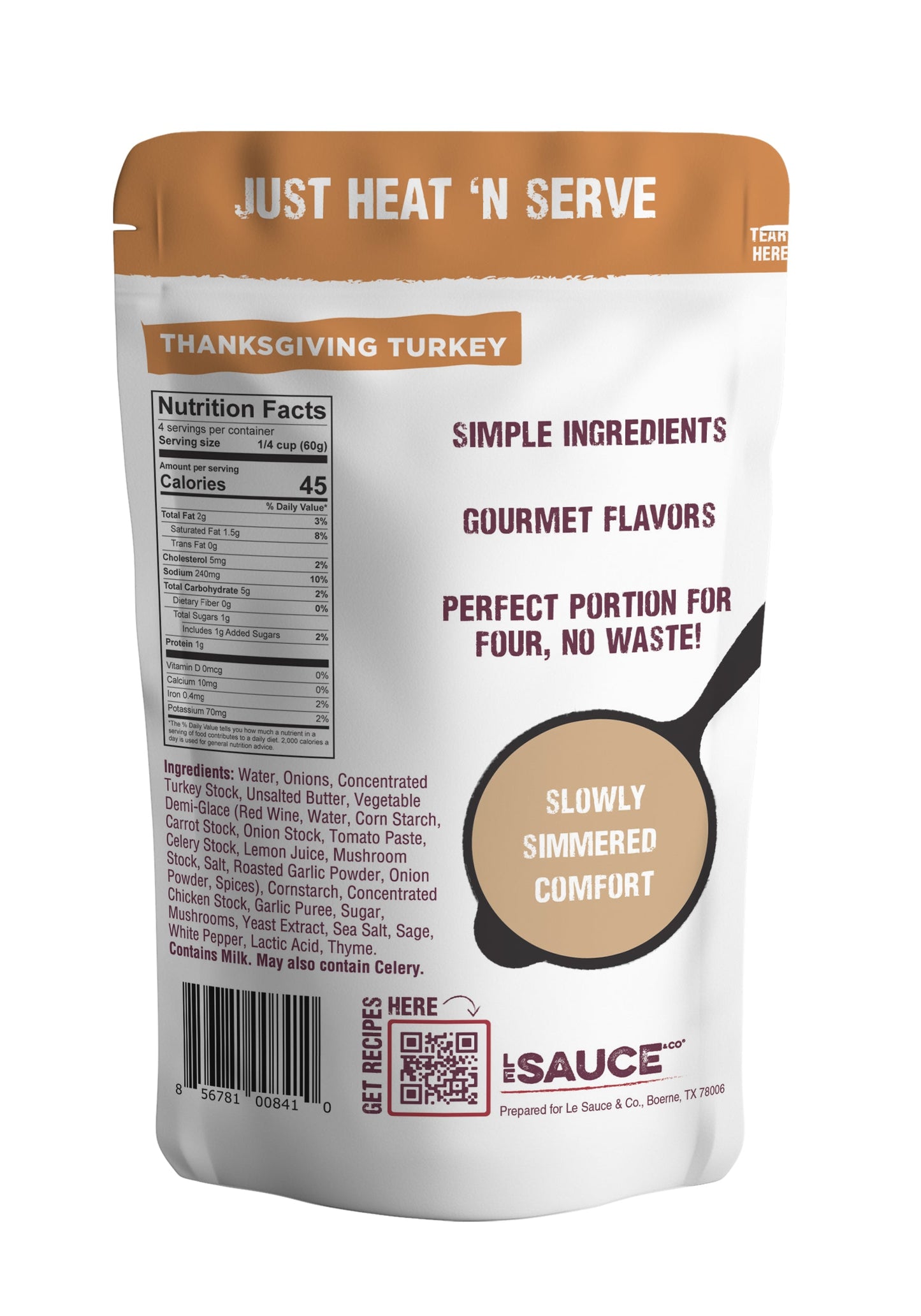 4-serving Thanksgiving Turkey Gourmet Gravy
