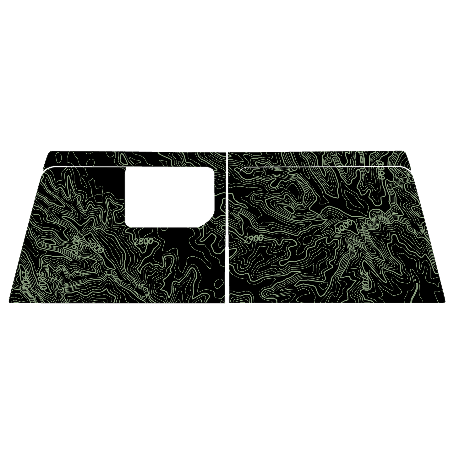 Topo Cargo Area Overlay Kit Part 1 (Printed Series) - 2021+ Bronco 4 Door