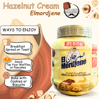 Cebon El Mordjene Creamy Hazelnut Chocolate Spread 700 Gr