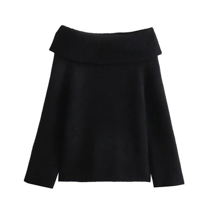 Women's Solid Color Pullover Sweater