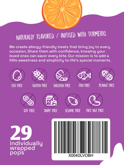 Andy Anand Vitamin C Low Calorie Lollipops,Fruit Flavors, 8.8 oz - Kids Vitamin C Pops, Kids Love Them! Sweetened with real fruit Juice