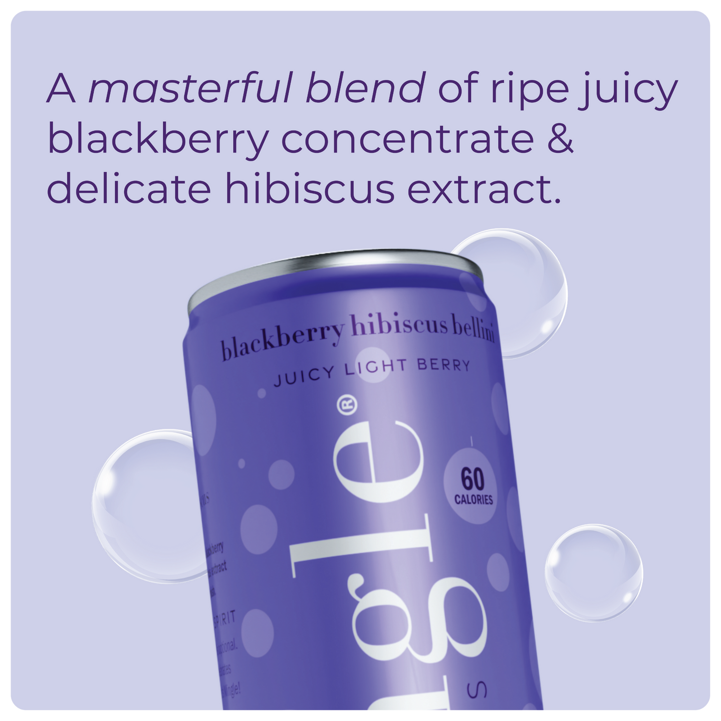 Blackberry Hibiscus Bellini by Mingle Mocktails - Non Alcoholic Beverages