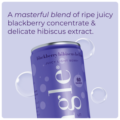 Blackberry Hibiscus Bellini by Mingle Mocktails - Non Alcoholic Beverages