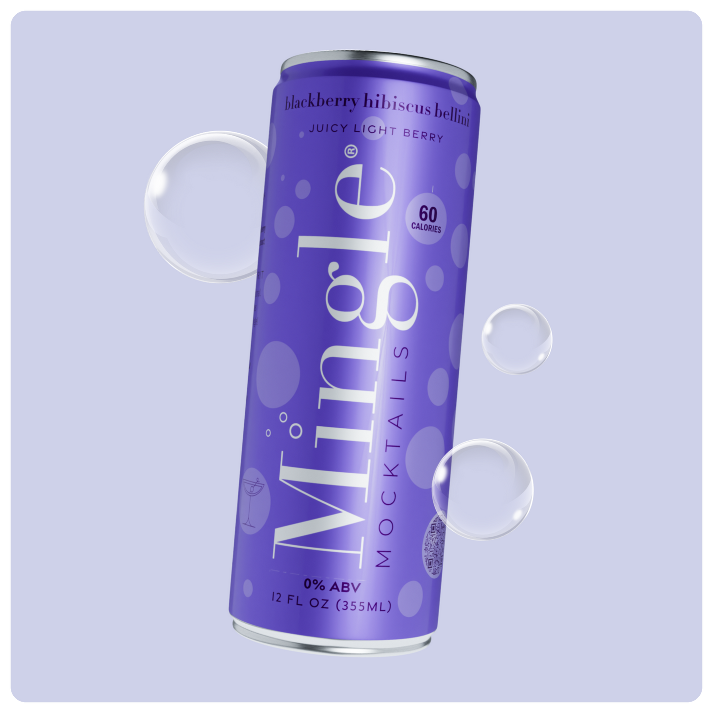 Blackberry Hibiscus Bellini by Mingle Mocktails - Non Alcoholic Beverages