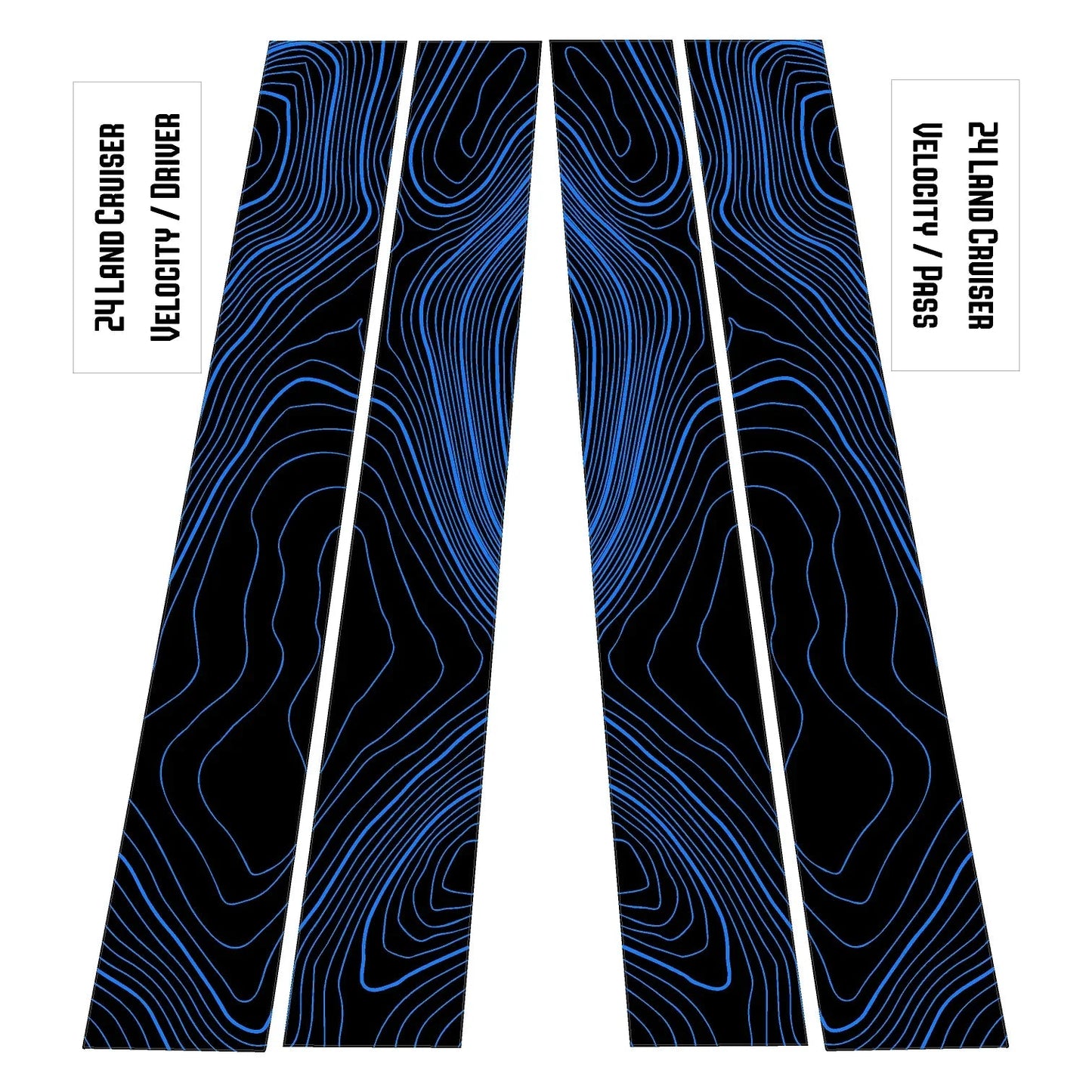 Topographic B Pillar Overlays - 2024+ Land Cruiser / GX 550