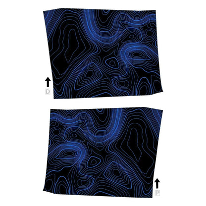 Topographic Interior Door Handle Overlays - 2024+ Land Cruiser