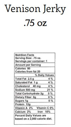 Venison Jerky (Peppered)