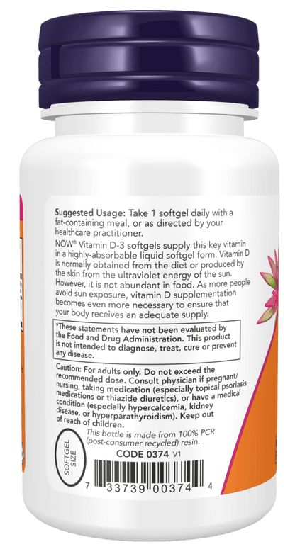 Vitamin D-3 5,000 IU High Potency