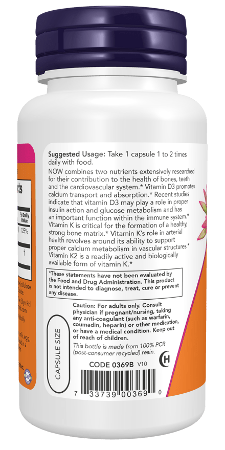 Vitamin D-3 & K-2 Capsules