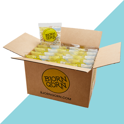 Bjorn Qorn Popcorn 30 Pack x 1oz bags case