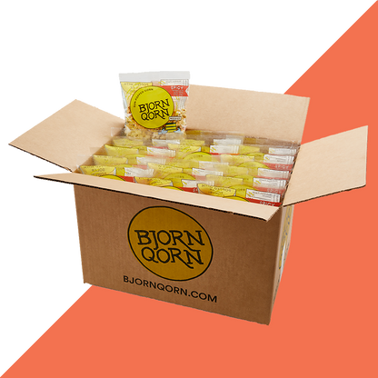 Bjorn Qorn Popcorn 30 Pack x 1oz bags case