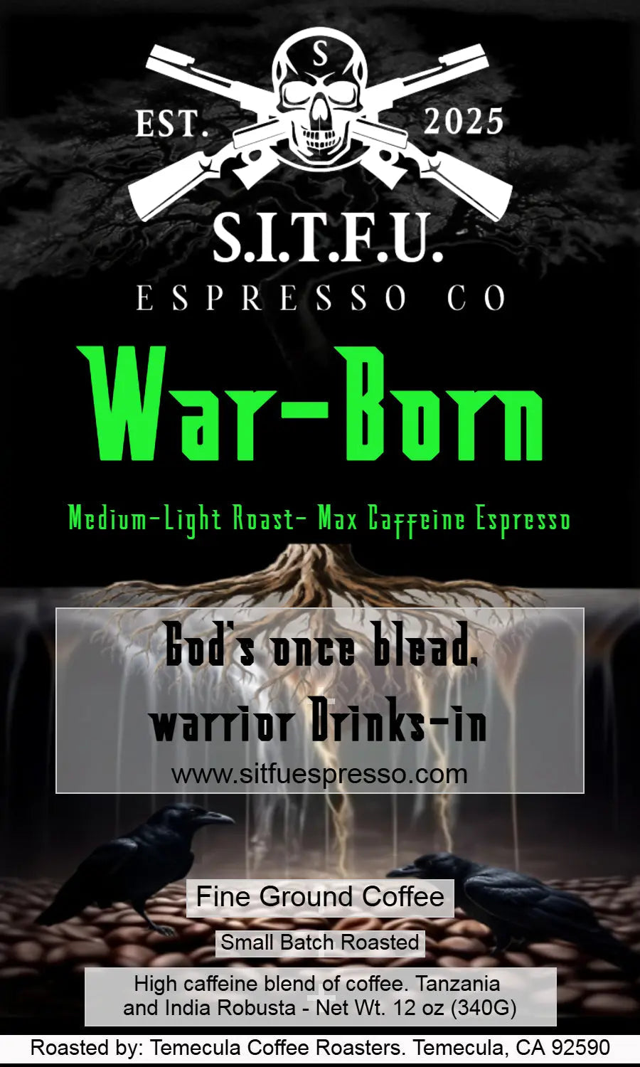 War - Born Max Caffeine Espresso
