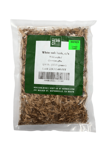 White Oak Bark, Cut, Sifted