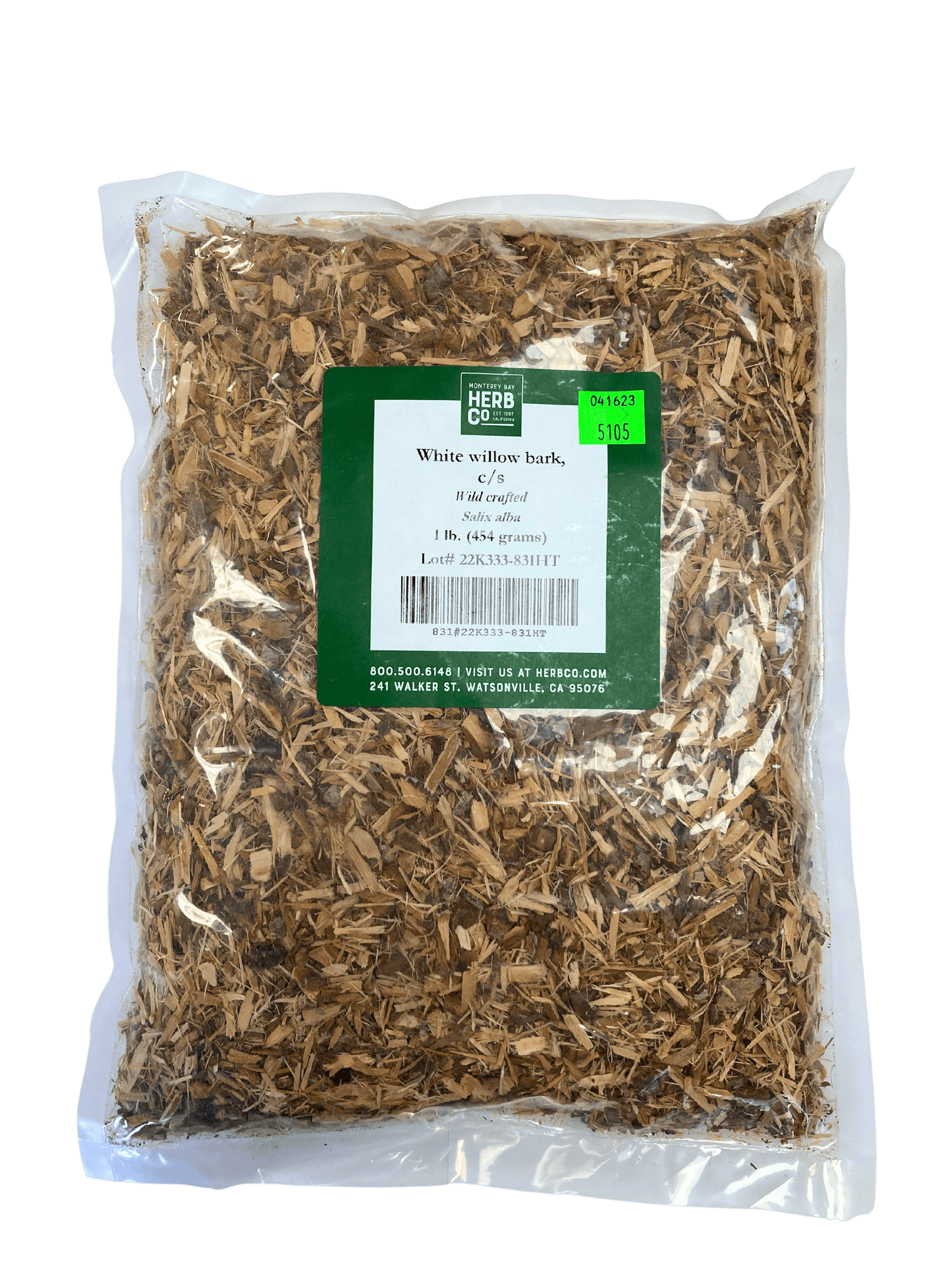 White Willow Bark, Cut, Sifted