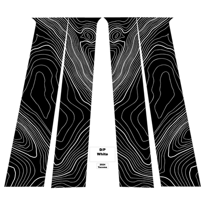 Topographic B Pillar Overlays - 2024+ Tacoma Double Cab / 2025+ 4Runner