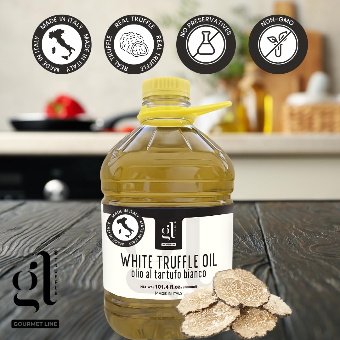 GL Truffle Gourmet, White Truffle Oil Bulk 3 liters (97 fl.oz)