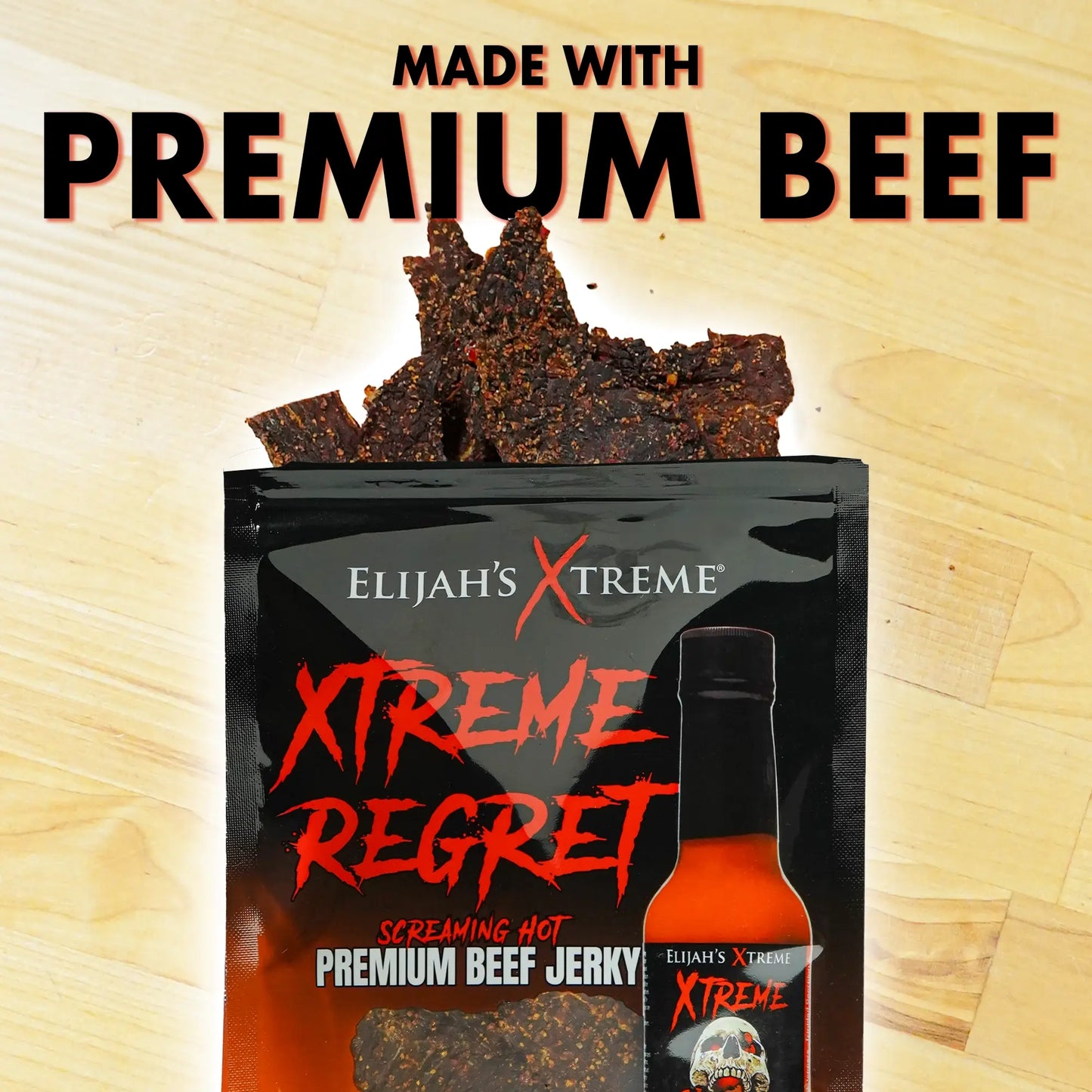 Xtreme Regret Spicy Beef Jerky - 6 bags (1lb)