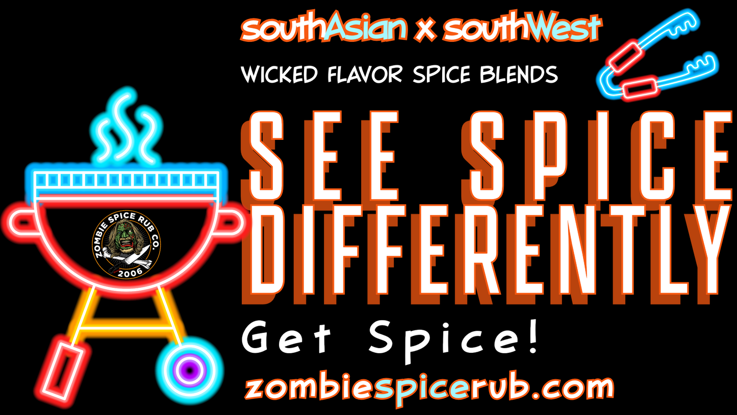 Zombie Spice Rub Co. | Bone Daddy | Go Spice Pouch to Get Hooked | Cajun Meets Masala Will Make Holla Yum