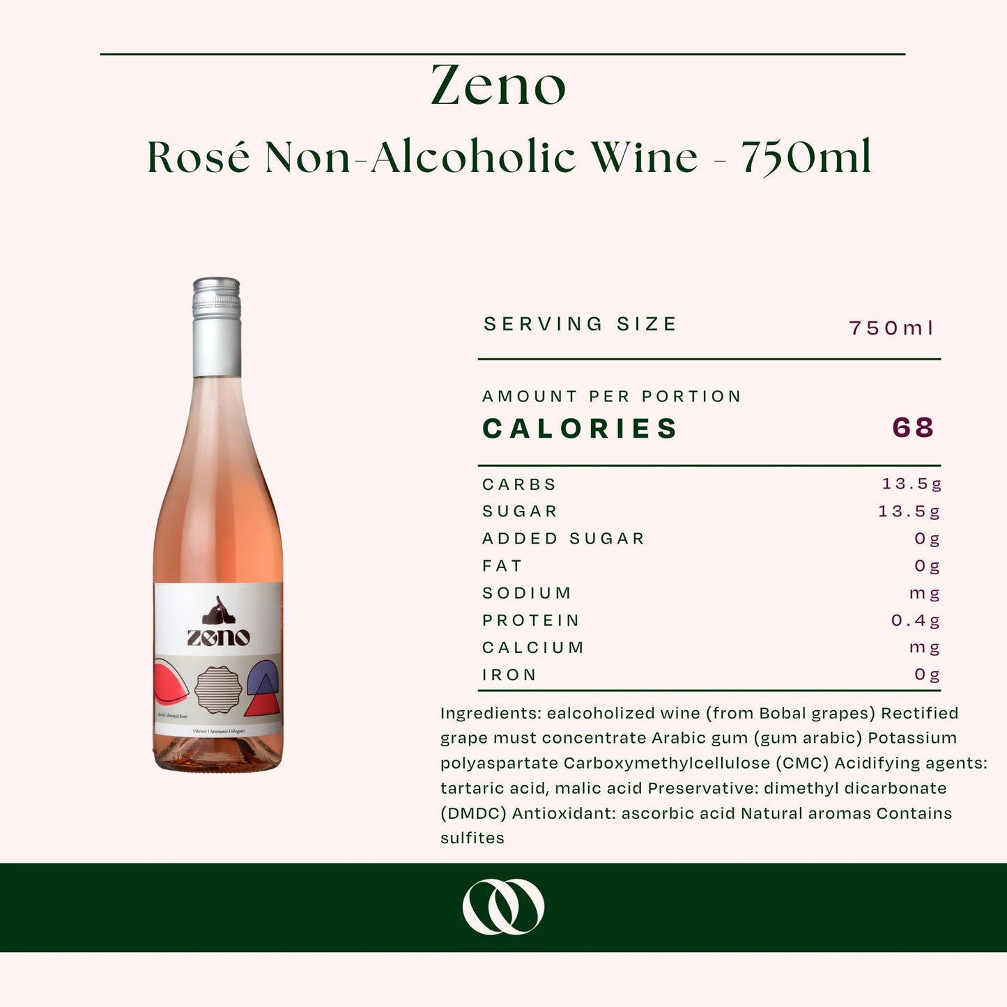 Zeno - Rosé Non-Alcoholic Wine - 750ml