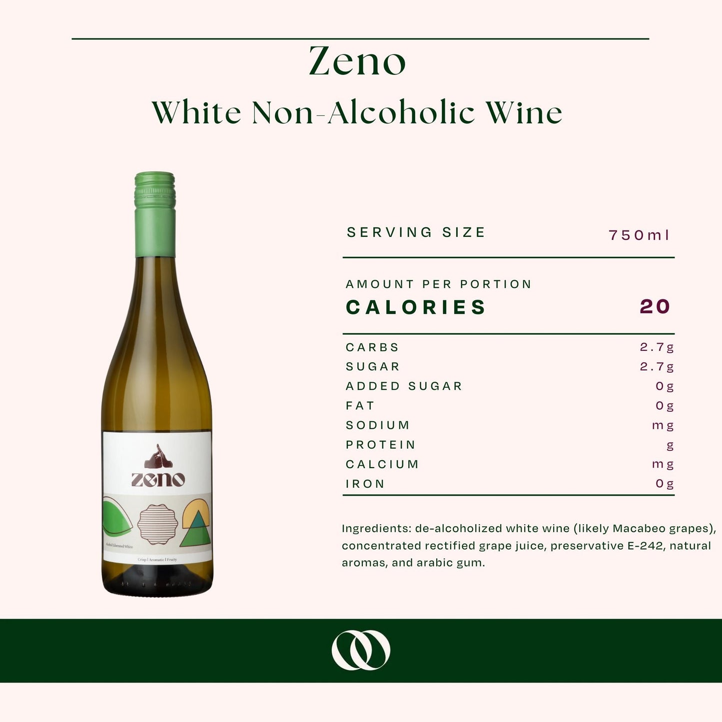 Zeno - White Non-Alcoholic Wine - 750ml