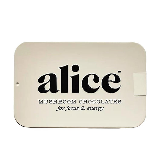 Alice Mushroom Chocolates - 'Focus & Energy' Mushroom-Infused Chocolate (16 Squares)