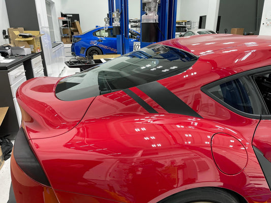 A91 Style Supra Rear Decklid Stripes - 2020+ Supra