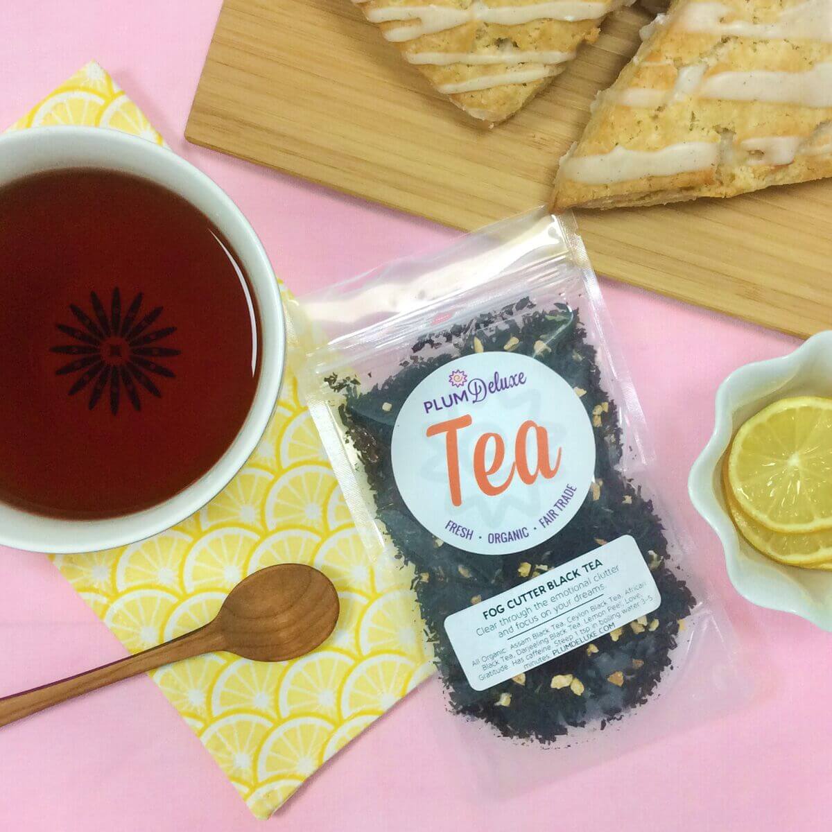 Plum Deluxe Tea Fog Cutter Black Tea (Irish Breakfast w-Hint of Lemon)