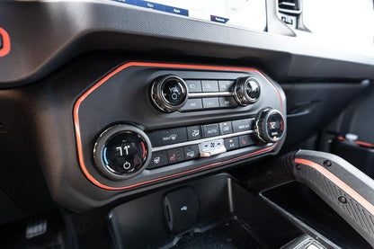 AC Controls Outline (Printed Series Vinyl) - 2021+ Bronco