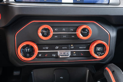 AC Controls Outline (Printed Series Vinyl) - 2021+ Bronco