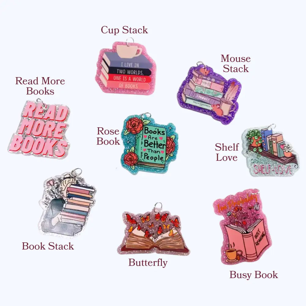 Acrylic Book–USB-C Dust Plug Charm for Kindle, Phones, and Tablets