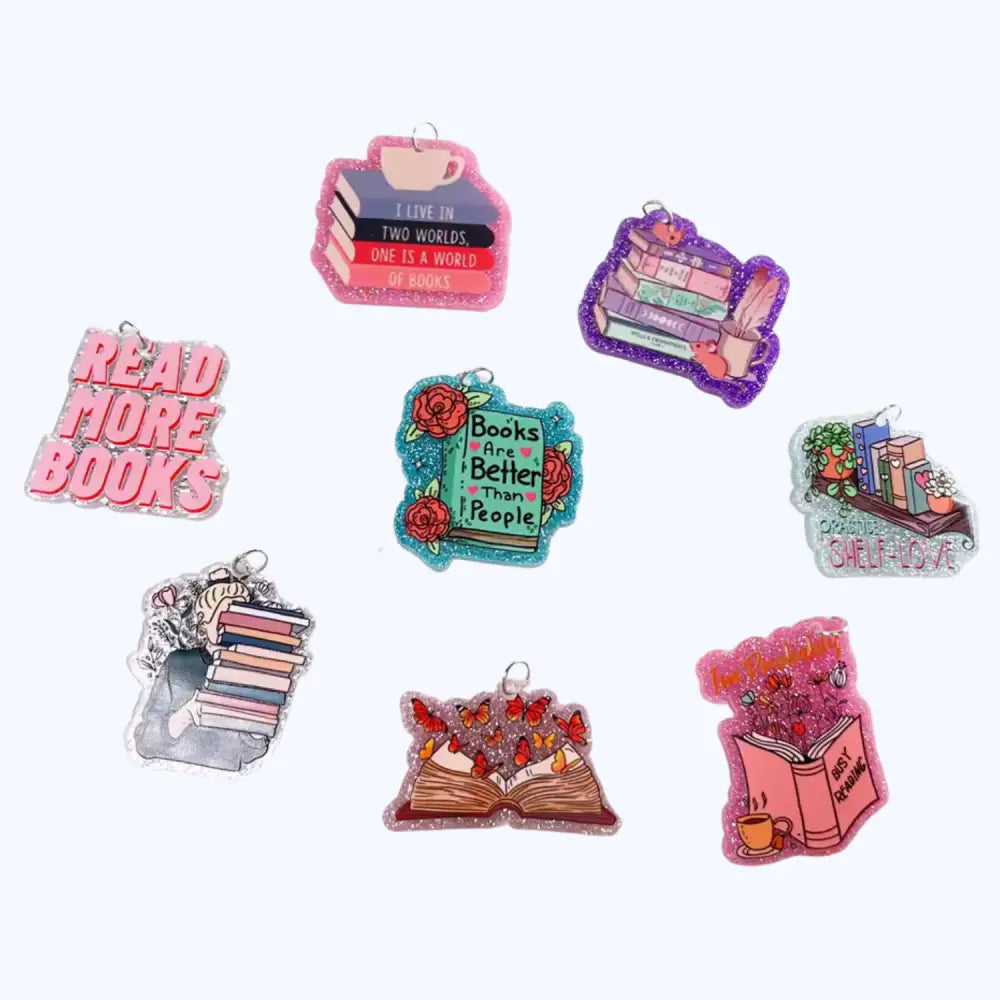 Acrylic Book–USB-C Dust Plug Charm for Kindle, Phones, and Tablets