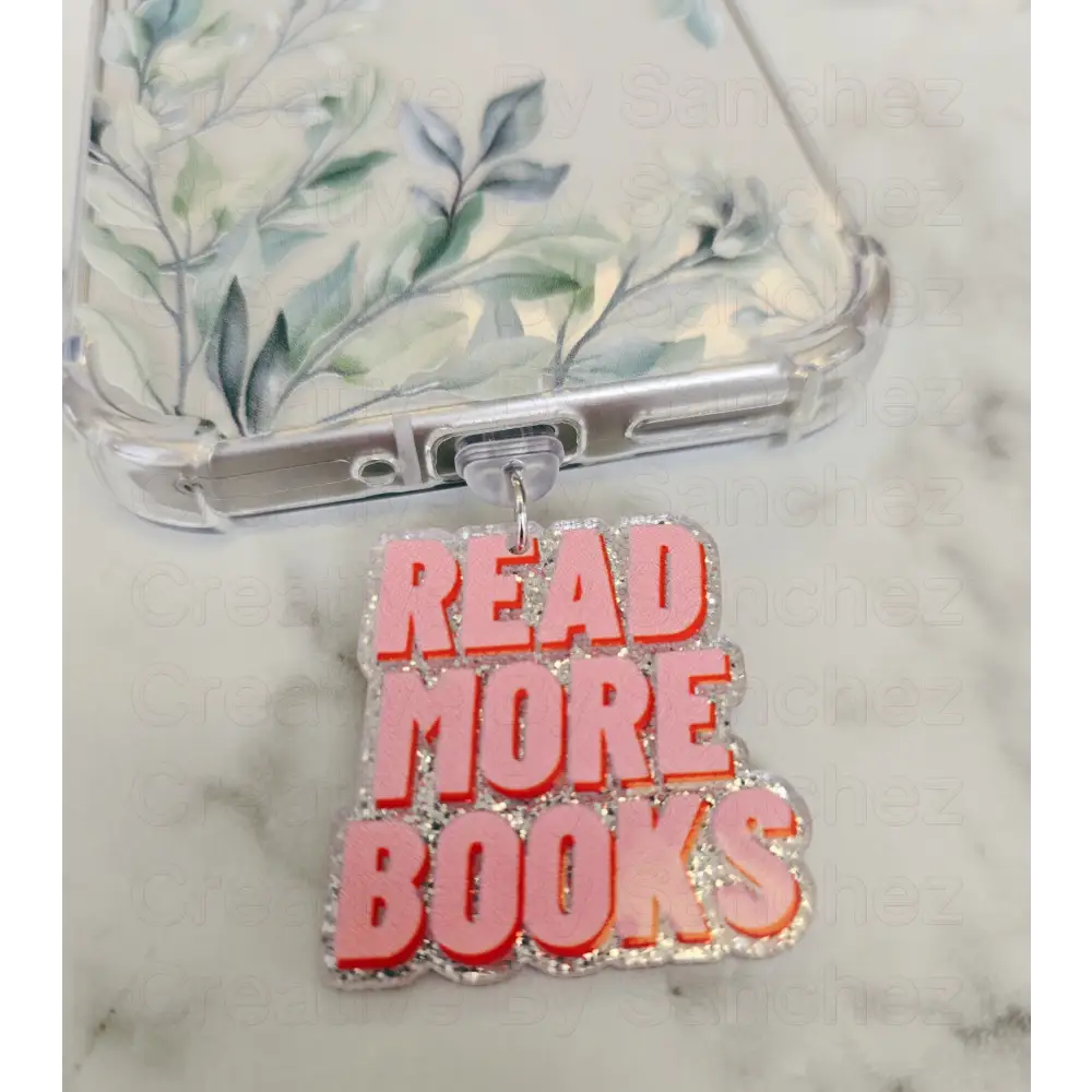 Acrylic Book–USB-C Dust Plug Charm for Kindle, Phones, and Tablets