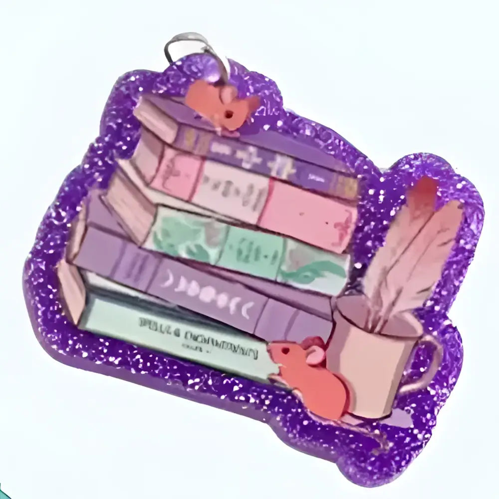 Acrylic Book–USB-C Dust Plug Charm for Kindle, Phones, and Tablets