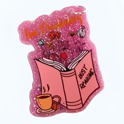 Acrylic Book–USB-C Dust Plug Charm for Kindle, Phones, and Tablets