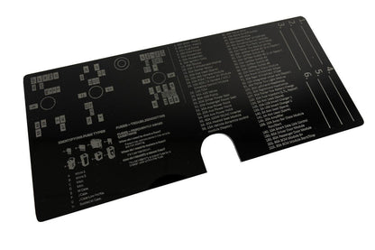 Acrylic Laser Series Fuse Box Lid Label Plate - 2021-2026 Bronco