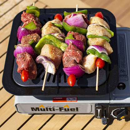 Portable Conversion Grill for Multi-Fuel and Portable Cooktops, Black, 12 X 12 X 3