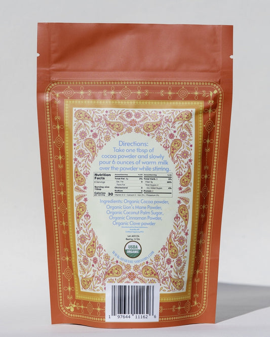 Ahara Mushrooms Lions Mane Cocoa - 10 bags