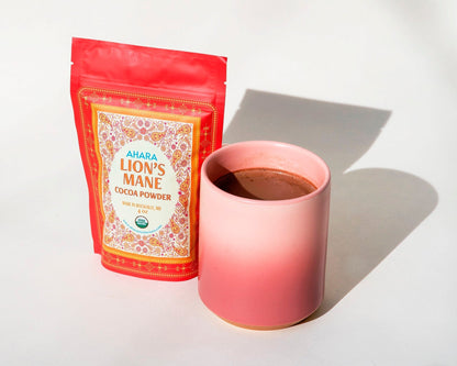 Ahara Mushrooms Lions Mane Cocoa - 10 bags