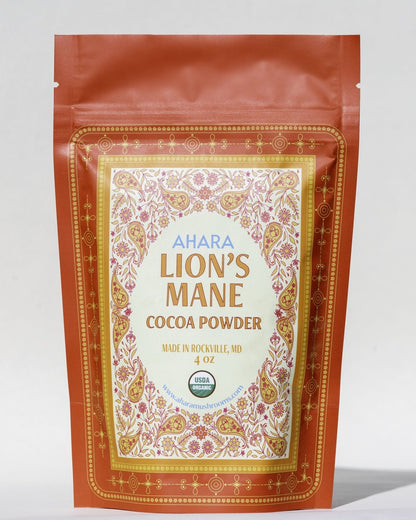 Ahara Mushrooms Lions Mane Cocoa - 10 bags
