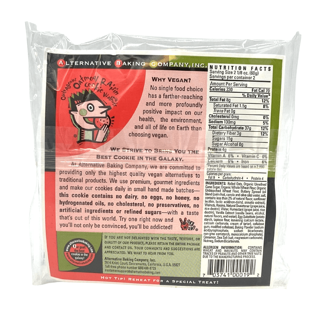Cookies, Vegan, 4.25 oz